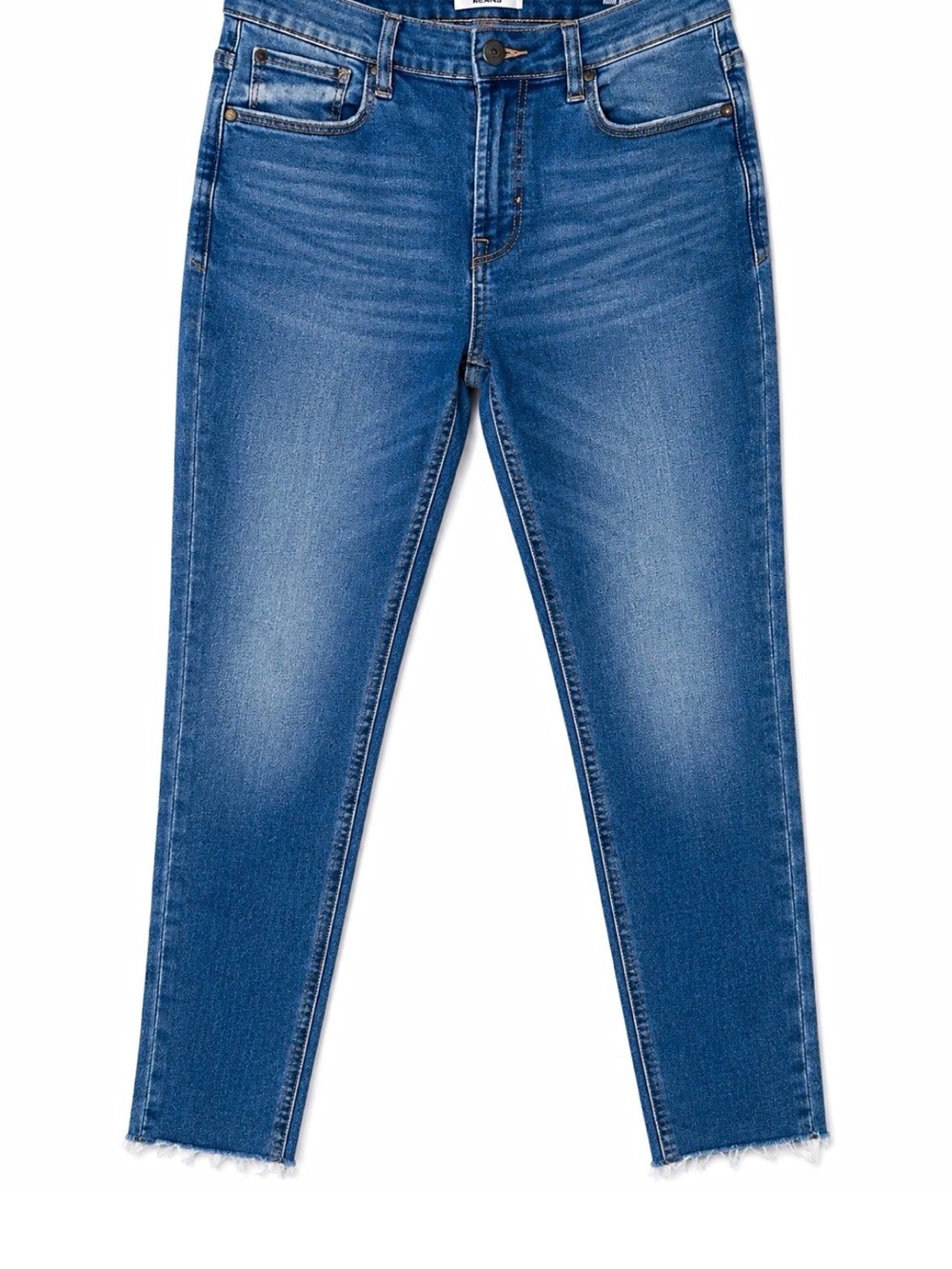 Kensie Women's Blue Skinny Jeans High Rise Medium Wash Stretch 5-Pocket M